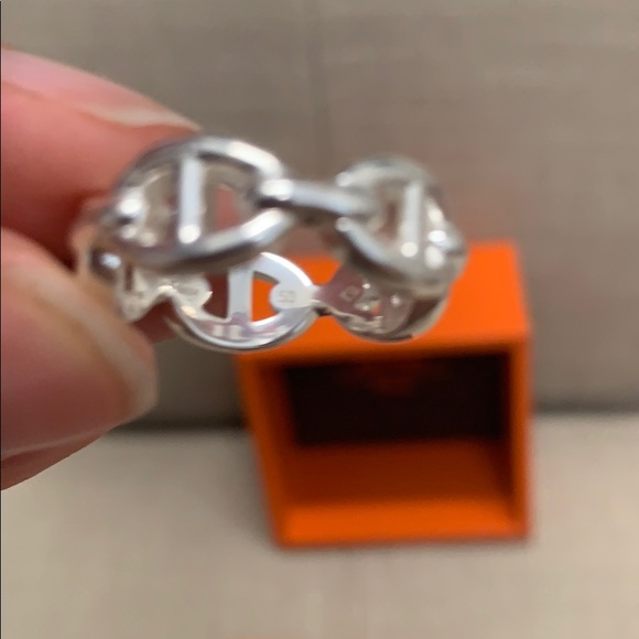 Brand New Chain D Ancre Small Silver Ring - Picture 5 of 6
